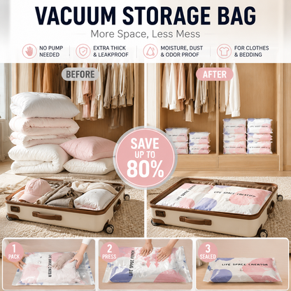 🔥2026 Hot Sale🔥No-Pump Large Vacuum Storage Compression Bags