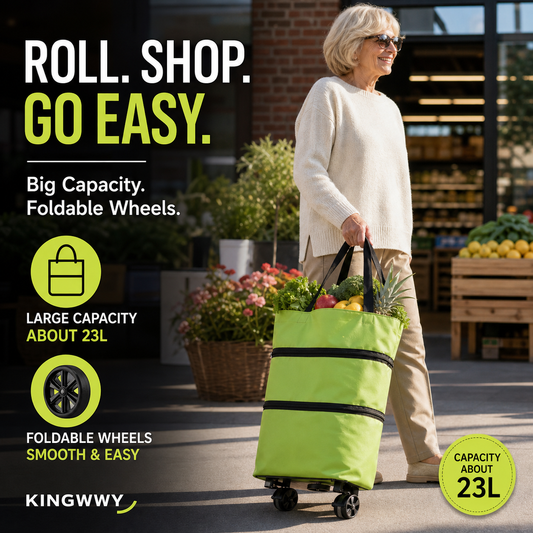📢📢Buy 1 Get 1 Free⏰2-in-1 Foldable Shopping Cart