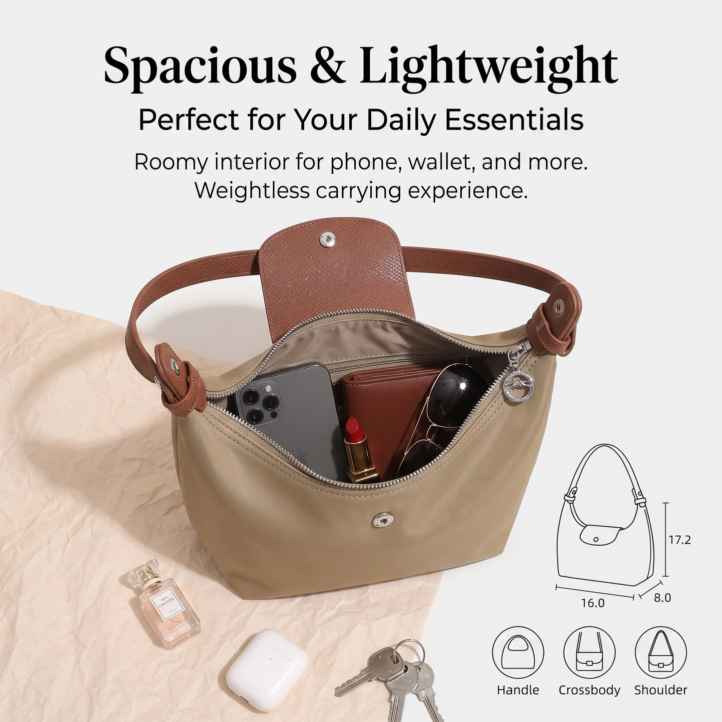 💥New Arrival💥3-in-1 Travel Bag: Crossbody, Shoulder, Clutch in One