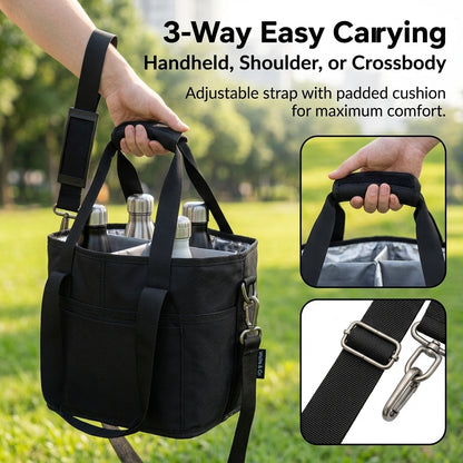 50%OFF🔥 4-grid Insulated Drink Bottle Carrier Bag