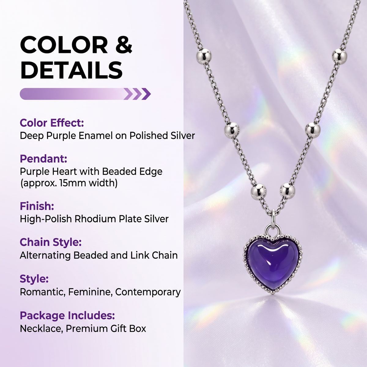 ❤️Temperature-Sensitive Color-Changing Heart Necklace for Women