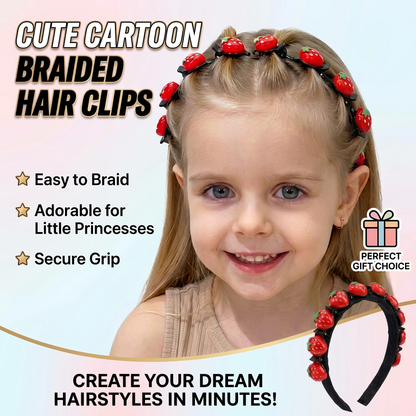 🎀 BUY 1 GET 1 FREE🌺 Kids Braided Hairpin – Easy 5‑min styling & cute cartoon designs ✨