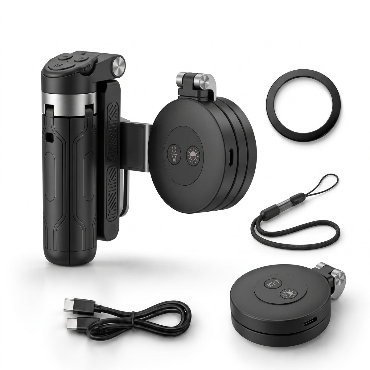 ✨50%OFF📸 Zoomable Magnetic Palm Grip | Selfie Stick & Tripod