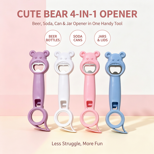🔥Buy one get one free - 4-in-1 Bear Bottle Opener