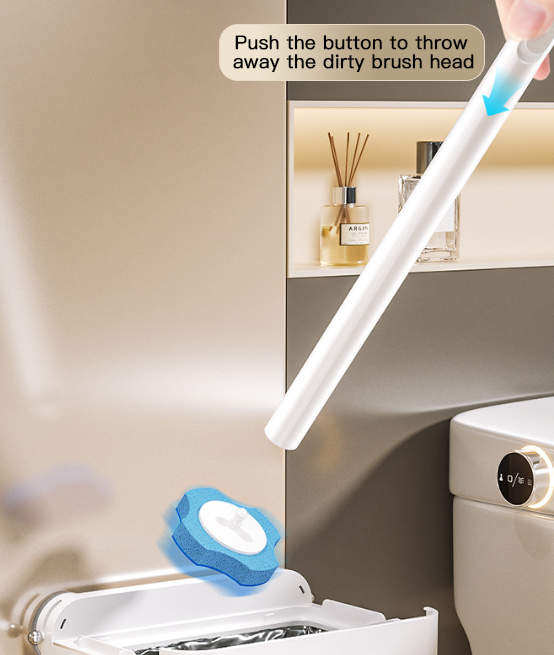 🔥HOT SALE 50% OFF🔥Disposable toilet brush with replacement cleaning solution brush head