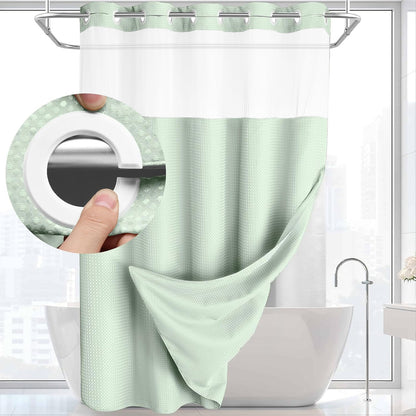 🔥50%OFF💥No-Hook Shower Curtain