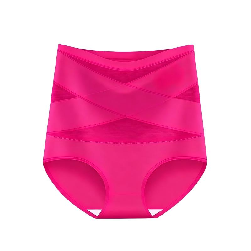🌸Plus-Size High-Waist Cross Tummy Control Panties