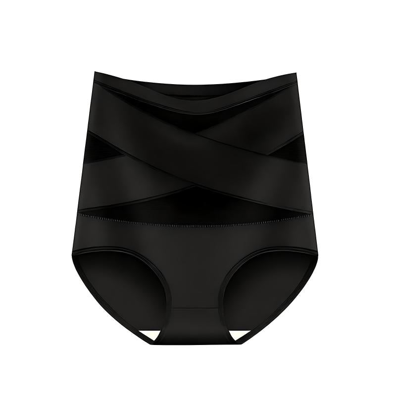 🌸Plus-Size High-Waist Cross Tummy Control Panties