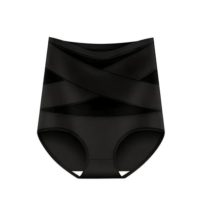 🌸Plus-Size High-Waist Cross Tummy Control Panties
