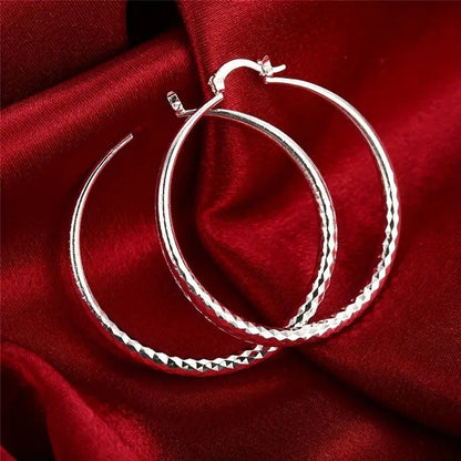 💎Diamond-Cut Hoop Earrings for Women