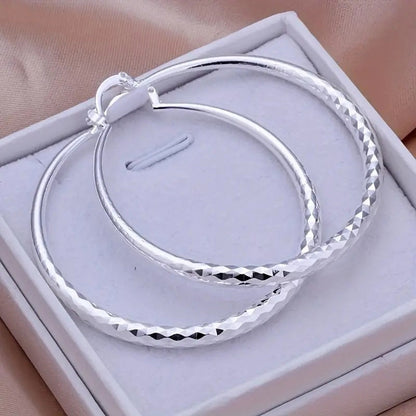 💎Diamond-Cut Hoop Earrings for Women