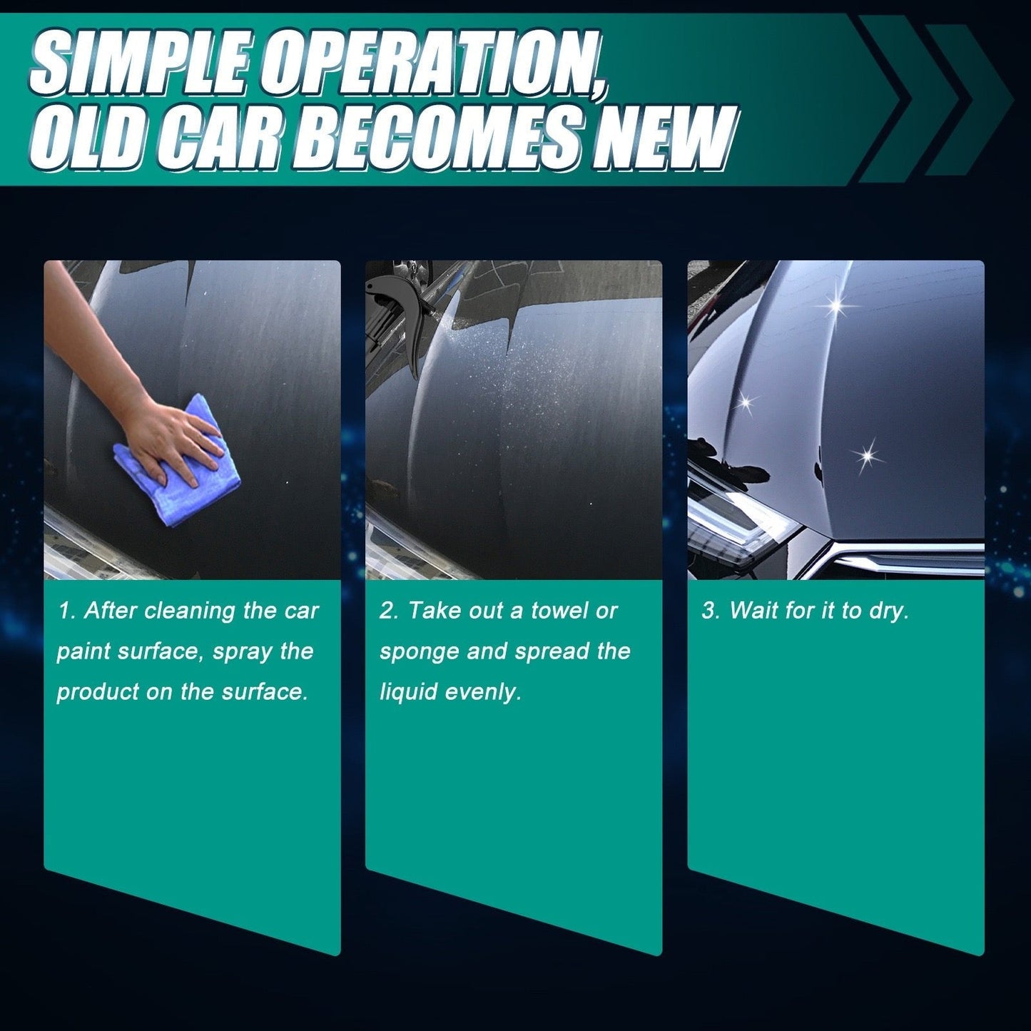 🔥Buy one get one free for a limited time🔥Multi-functional car coating and restoration agent