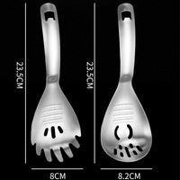 Draining‑Grinding Spoon + Pasta‑Serving Grinding Spoon