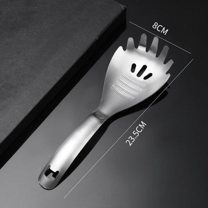 🔥Today Only 50% OFF 5‑in‑1 Stainless Steel Multi‑Purpose Kitchen Spoon: Drain, Grind, Scoop & Bottle Opener 🧑‍🦳💪
