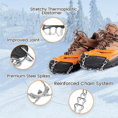 ⏳🔥LIMITED-TIME 50% OFF! ⏰Anti-Slip Crampons for Outdoor Shoes & Boots
