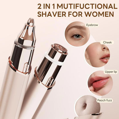 🔥50% OFF! 💖 2-in-1 Facial Hair Remover & Eyebrow Trimmer