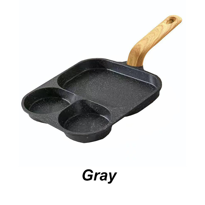 🍳 Limited-Time Half-Price Sale 🔥 3-Section Non-Stick Pan — Cook Three Ingredients at Once