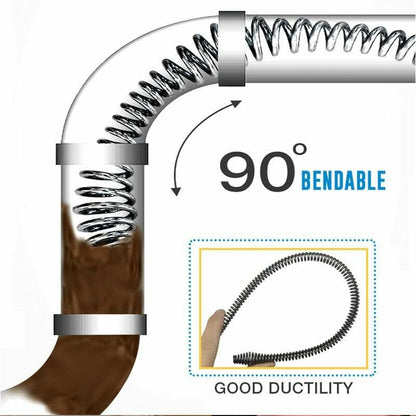 🚿 50% OFF! 🎉 Electric Spring for Drain Cleaner – Powerful, Flexible & Lightweight 🪠📦
