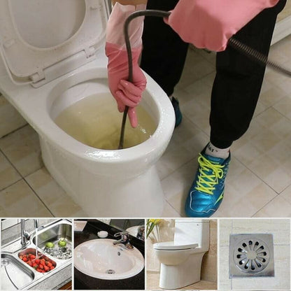 🚿 50% OFF! 🎉 Electric Spring for Drain Cleaner – Powerful, Flexible & Lightweight 🪠📦