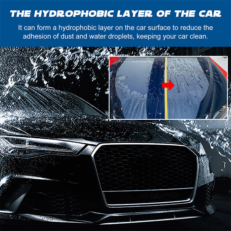 🚗✨🔥Buy‑One‑Get‑One‑Free When You Order Today! Concentrated Car Wash & Wax Liquid, Gentle & Effective Detailing Spray Kit with Sponge and Microfiber Cloth