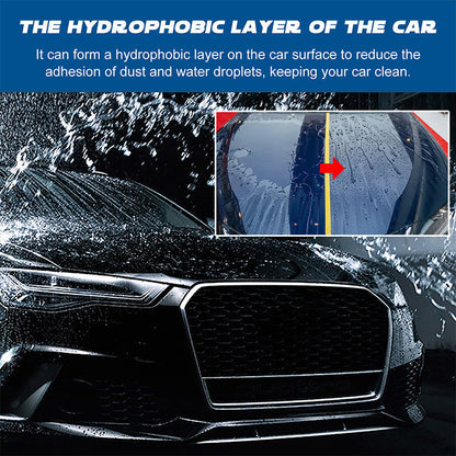 🚗✨🔥Buy‑One‑Get‑One‑Free When You Order Today! Concentrated Car Wash & Wax Liquid, Gentle & Effective Detailing Spray Kit with Sponge and Microfiber Cloth