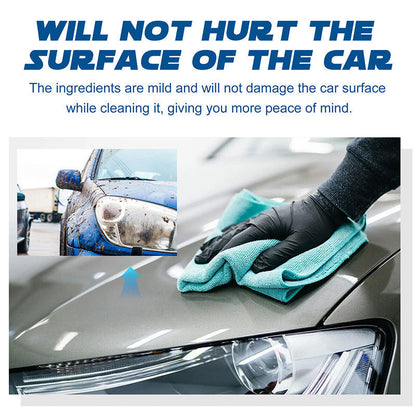 🚗✨🔥Buy‑One‑Get‑One‑Free When You Order Today! Concentrated Car Wash & Wax Liquid, Gentle & Effective Detailing Spray Kit with Sponge and Microfiber Cloth