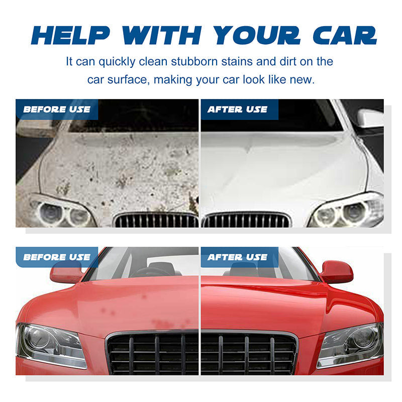 🚗✨🔥Buy‑One‑Get‑One‑Free When You Order Today! Concentrated Car Wash & Wax Liquid, Gentle & Effective Detailing Spray Kit with Sponge and Microfiber Cloth