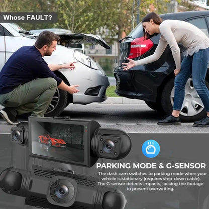 🔥2026 Bestseller💞🚗📹 4-Channel 1080P Dash Cam – 50% OFF! Front, rear & 2 side cameras – full coverage, parking mode, G-sensor. 🔥🛡️