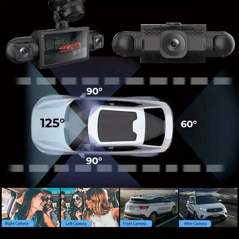 🔥2026 Bestseller💞🚗📹 4-Channel 1080P Dash Cam – 50% OFF! Front, rear & 2 side cameras – full coverage, parking mode, G-sensor. 🔥🛡️