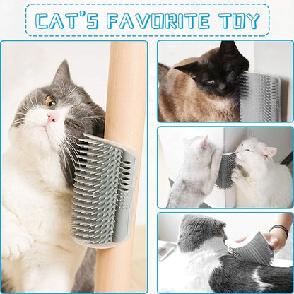 🐱 Cat Self-Grooming Brush – Massage & Collect Loose Hair