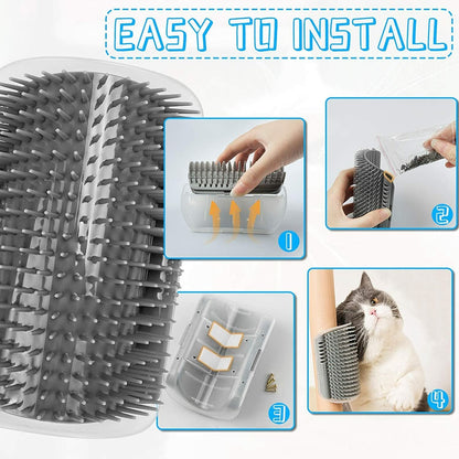🐱 Cat Self-Grooming Brush – Massage & Collect Loose Hair