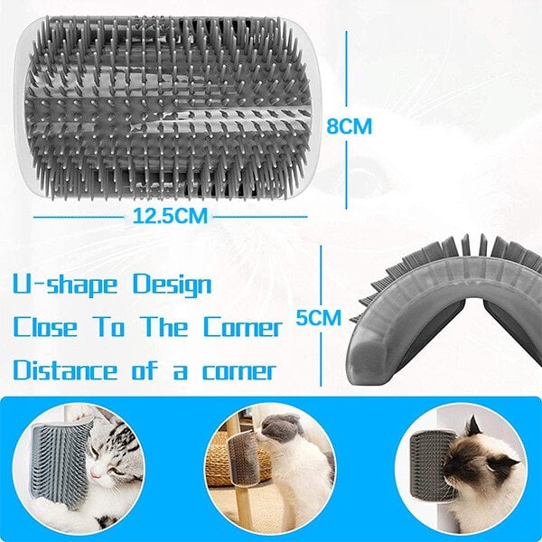 🐱 Cat Self-Grooming Brush – Massage & Collect Loose Hair