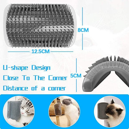🐱 Cat Self-Grooming Brush – Massage & Collect Loose Hair