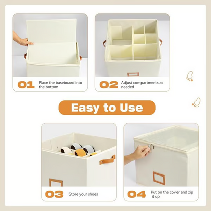 👟 Fabric Shoe Organizer Storage Box Foldable Shoe storage box