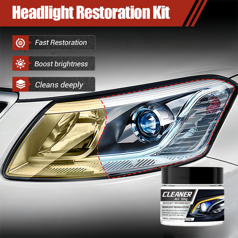 Christmas Special 🎄 Headlight Restoration Kit for Yellowed and Cloudy Headlights
