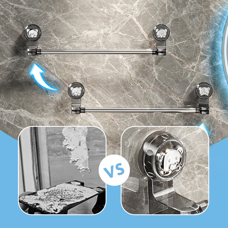 ✨50%OFF✨Adjustable Suction Cup Towel Bar No-damage Bathroom Towel & slipper Holder