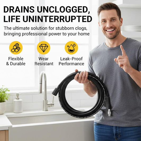 🔥HOT SALE 50% OFF🍲High-Pressure Sewer Jetter Hose with Nozzle