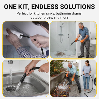 🔥HOT SALE 50% OFF🍲High-Pressure Sewer Jetter Hose with Nozzle