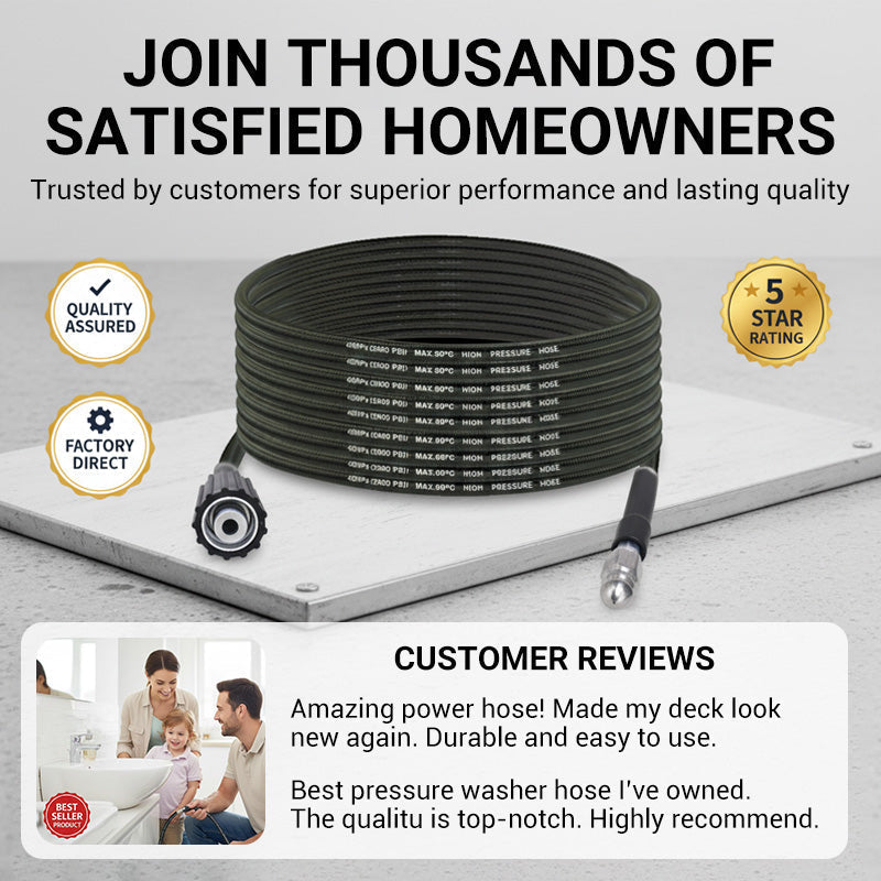🔥HOT SALE 50% OFF🍲High-Pressure Sewer Jetter Hose with Nozzle