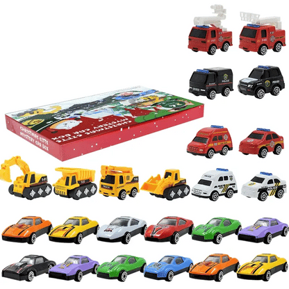 🎄Christmas Special Offer🎁 Die-Cast Construction Vehicle Advent Calendar for Christmas
