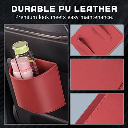 🥳 Buy 2 Get 1 Free 💞 50% Off 💞 Sales Exceed 50,000 Units! 🚗🧺 Genuine Leather Car Door Cup Holders!