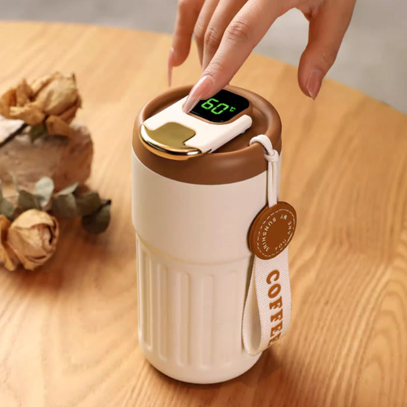 Limited-Time Half-Price Offer | Coffee Insulated Cup with Temperature Display