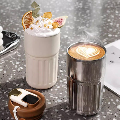 Limited-Time Half-Price Offer | Coffee Insulated Cup with Temperature Display