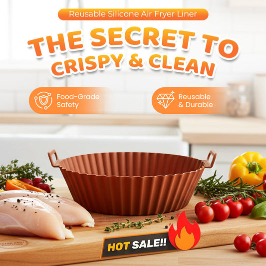 🔥6-Piece Silicone Air Fryer Baking Tray Set – Non-Stick & Easy to Clean