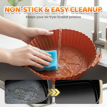 🔥6-Piece Silicone Air Fryer Baking Tray Set – Non-Stick & Easy to Clean