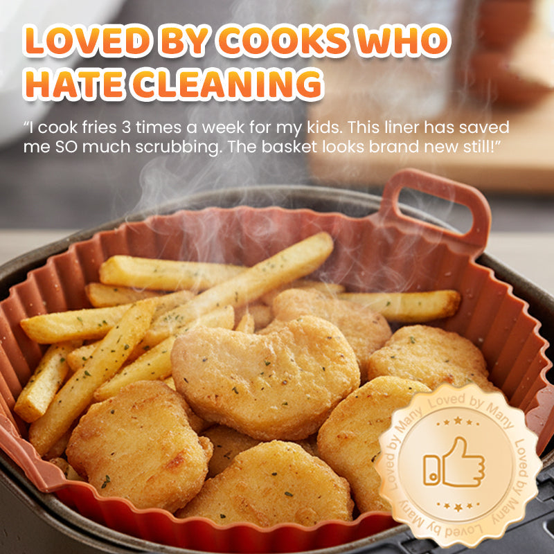 🔥6-Piece Silicone Air Fryer Baking Tray Set – Non-Stick & Easy to Clean