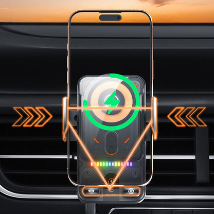 🔥Last Day Sale 50%🔥Smart 2-In-1 Auto-Rotating Car Phone Holder & Wireless Charger
