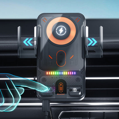🔥Last Day Sale 50%🔥Smart 2-In-1 Auto-Rotating Car Phone Holder & Wireless Charger