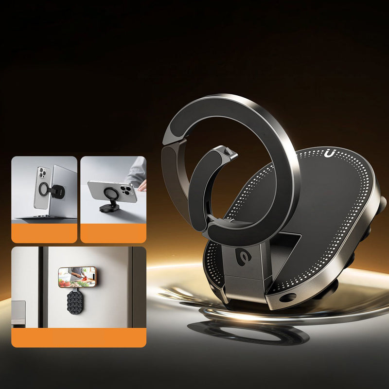 📱🧲Multi-Functional Magnetic & Suction Phone Stand – Strong Grip, 360° Rotation & Perfect for Car, Desk & Kitchen 🚗