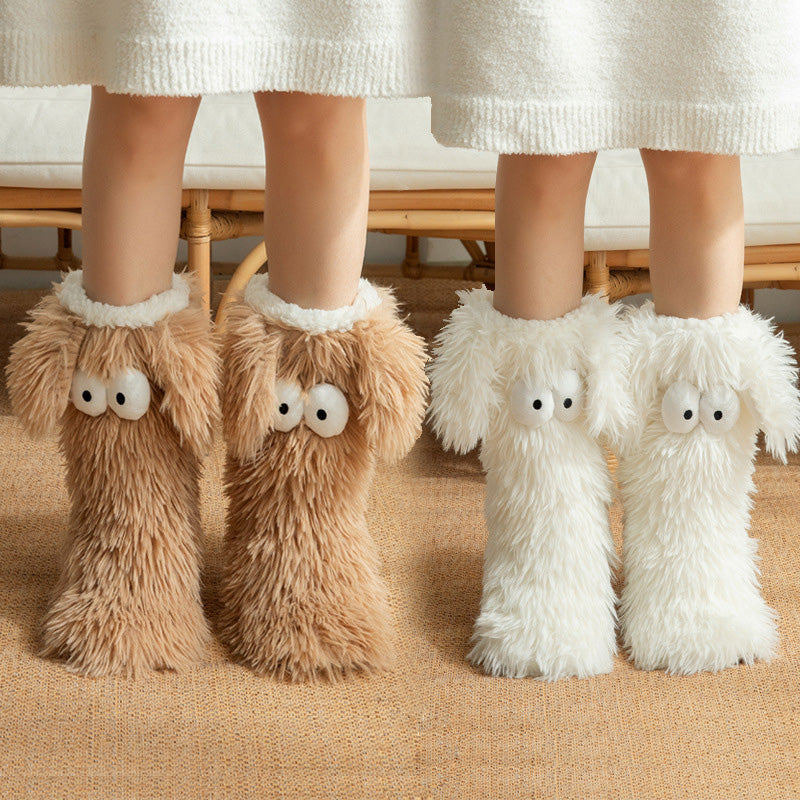 💗 Final day for this special offer—50% off! 💕 Plush home socks/floor socks—thick, fleece-lined, and designed with anti-slip grips for indoor winter wear.